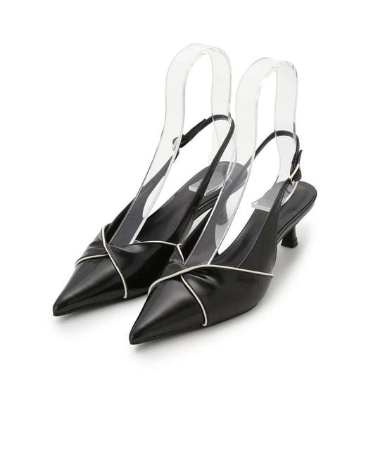 SNIDEL Metallic Twist Bow Pumps