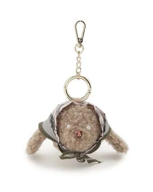 SNIDEL White Scarf Motif Charm