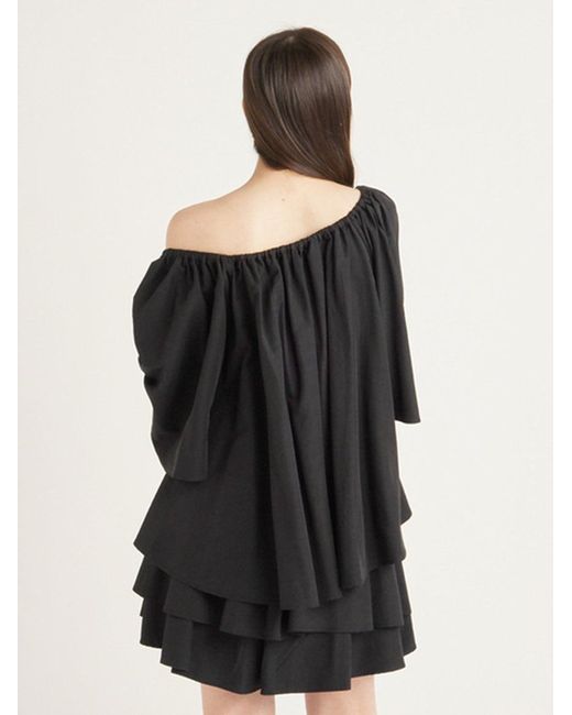 SNIDEL Red Off Shoulder Tunic Blouse