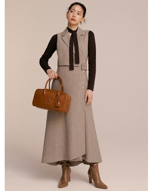 SNIDEL Brown Heeled Long Boots