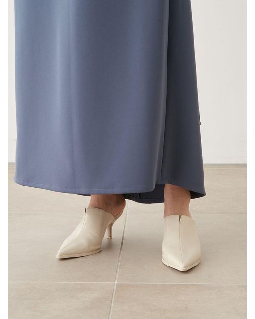 SNIDEL White Backplane Long Elegant Dress