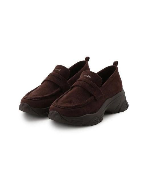 SNIDEL Natural Sneaker Sole Loafers