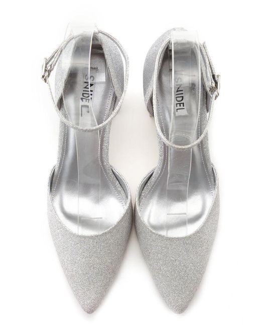 SNIDEL Red Pointed Toe Ankle Strap Heel Shoes