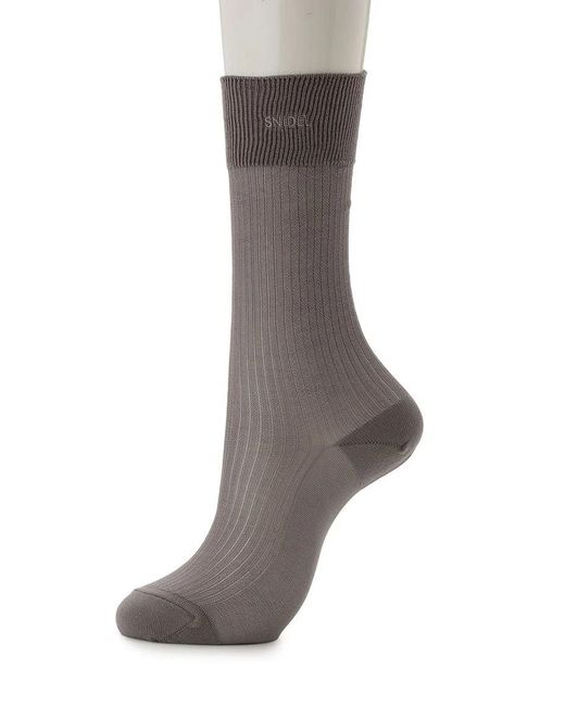 SNIDEL Yellow Sheer Rib Socks