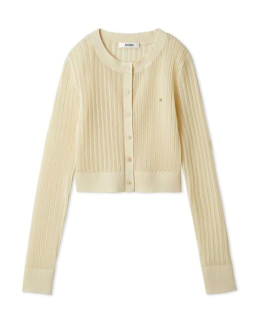 SNIDEL Natural Sheer Cardigan
