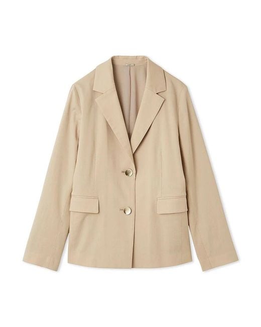 SNIDEL White Minimalist Lightweight Lined Blazer