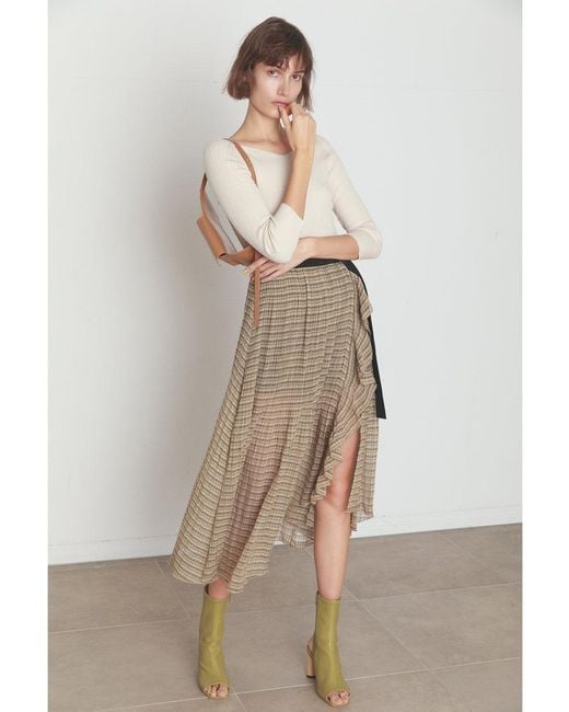 SNIDEL Green Open Toe Bootie