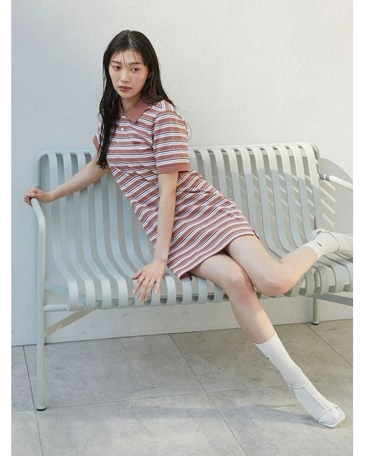SNIDEL White Lacoste Polo Dress