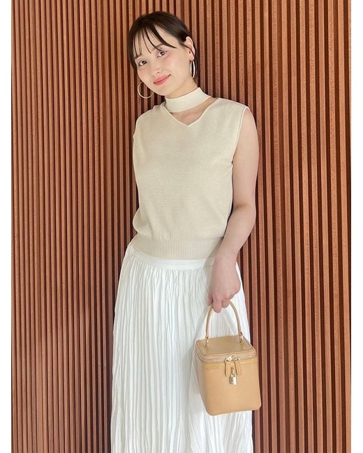 SNIDEL Brown Pleated Circular Skirt