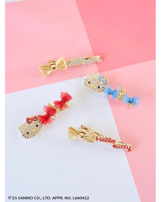 SNIDEL White [Hello Kitty] Hair Pin Set