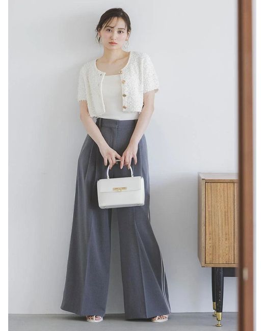 SNIDEL White Wide Leg Pants