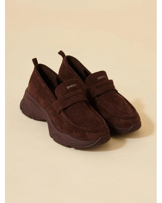 SNIDEL Natural Sneaker Sole Loafers