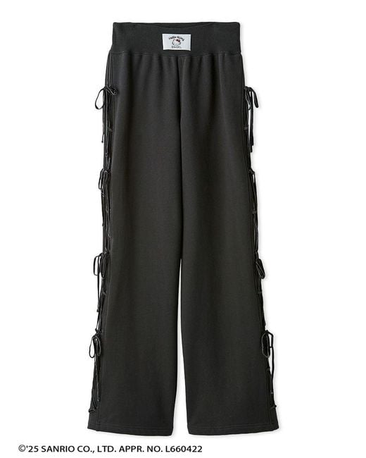 SNIDEL Purple [Hello Kitty] Lace-Up Pants
