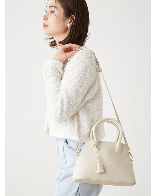 SNIDEL Black Round Shoulder Bag