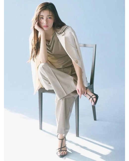 SNIDEL White Minimalist Lightweight Lined Blazer