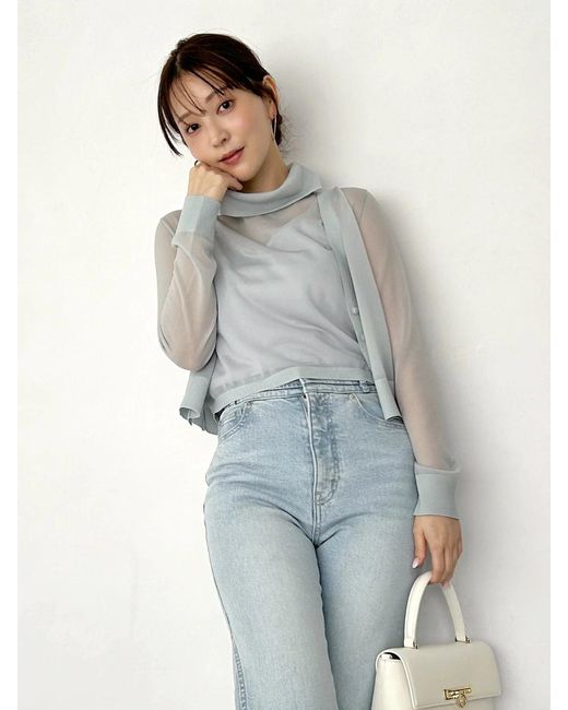 SNIDEL Pink Sheer Knit Ensemble