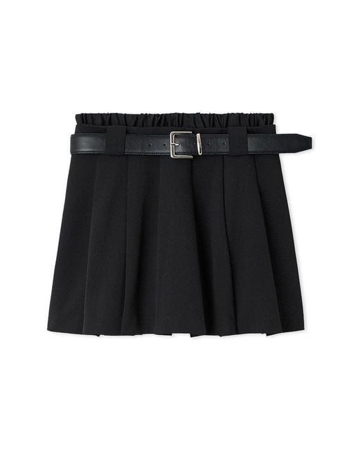 SNIDEL Brown Layered Design Pleated Skort
