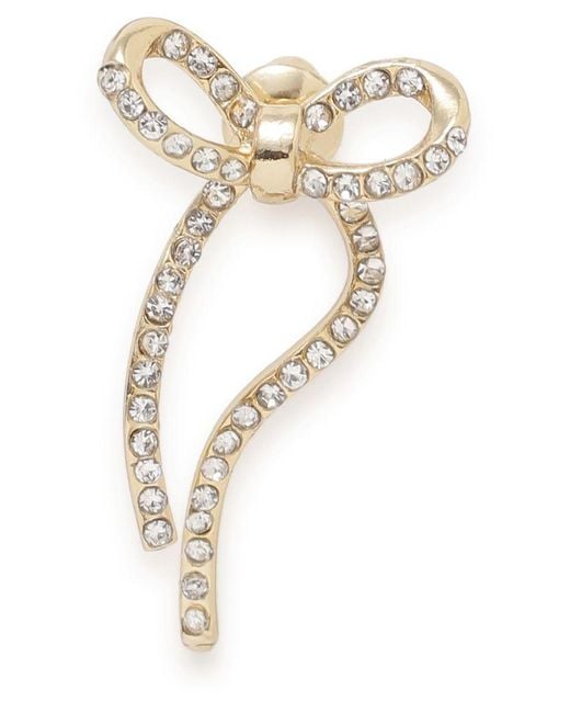 SNIDEL White Ribbon Earrings