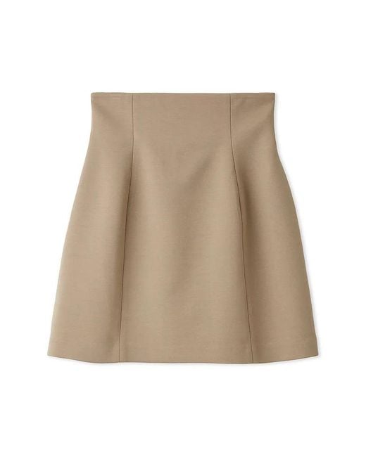 SNIDEL White High Waisted Skort