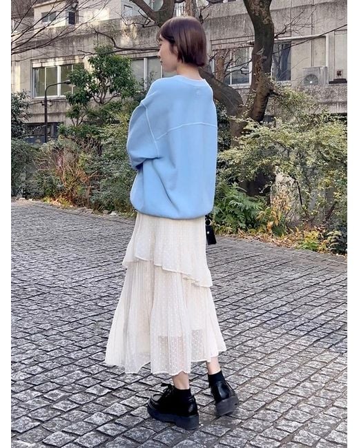SNIDEL Green High-Waisted Pleated Midi Skirt