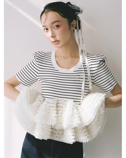 SNIDEL Yellow 【Chacott】Lace Scrunchie