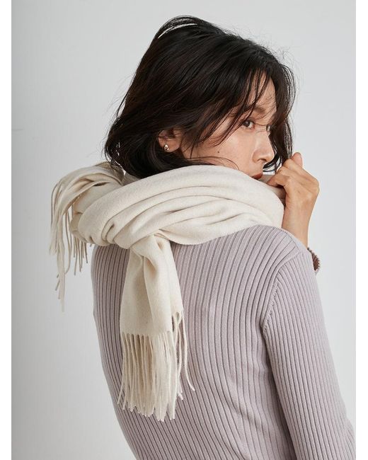 SNIDEL Pink Cashmere Blend Scarf