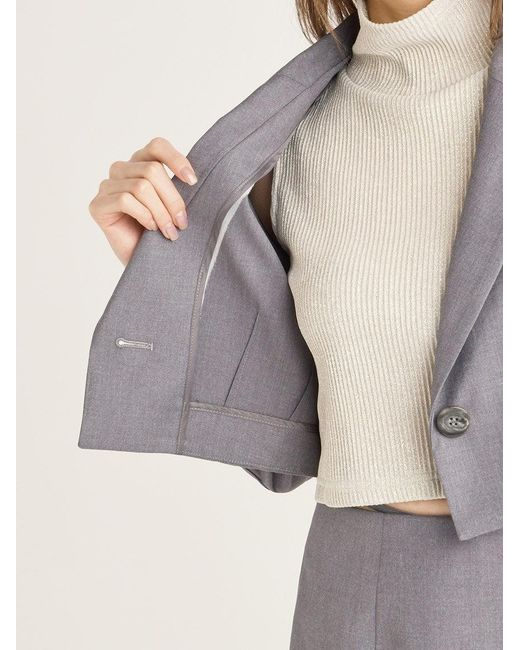 SNIDEL Natural Cropped Jacket
