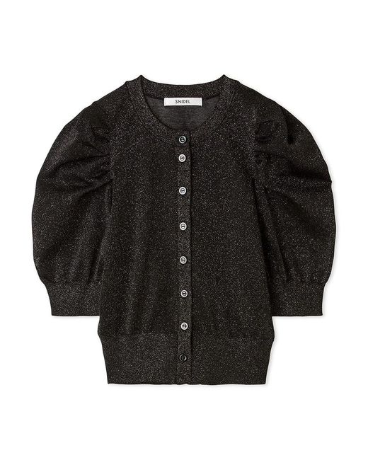 SNIDEL Black Sparkle Aurora Cardigan