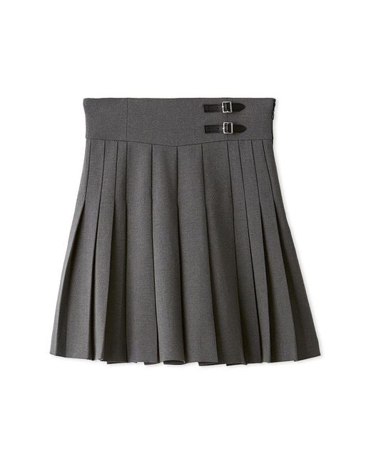 SNIDEL Gray Pleated Skort Shorts