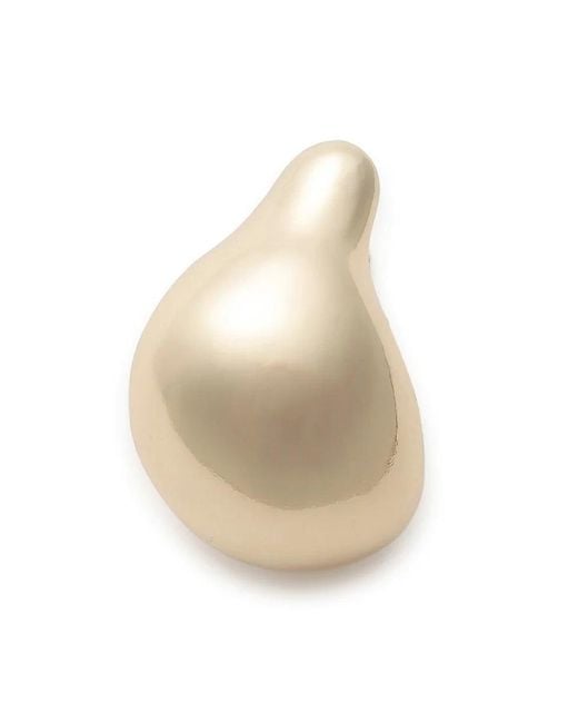 SNIDEL White Nuance Drop Earrings
