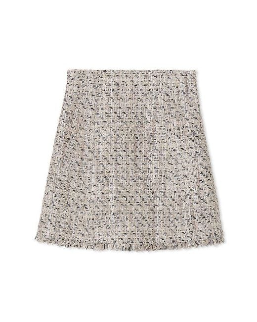 SNIDEL Gray Tweed Skort