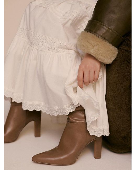 SNIDEL Brown Heeled Long Boots