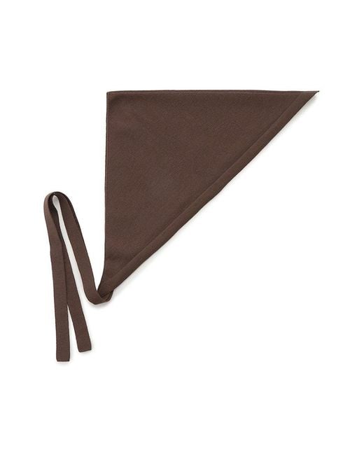 SNIDEL Brown Knitted Bandana