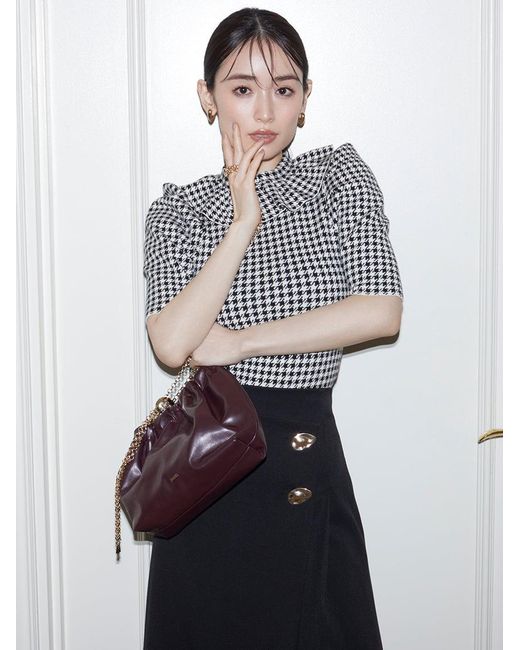 SNIDEL White Wrap-Pleat Skirt