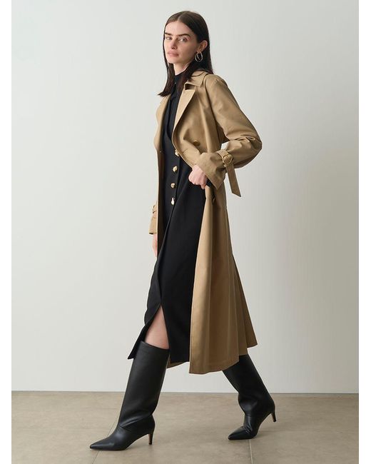 SNIDEL Brown Pointed-Toe Heeled Knee-High Boots