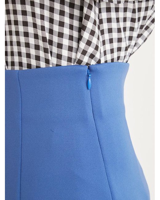 SNIDEL Blue High Waisted Maxi Skirt With Slit