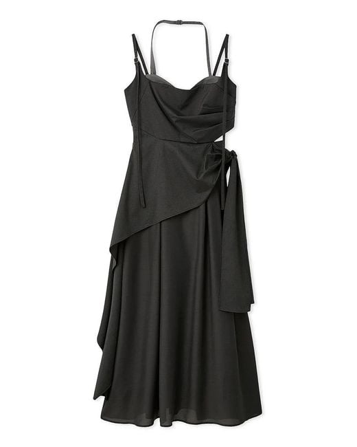 SNIDEL Green Switching Cami Dress