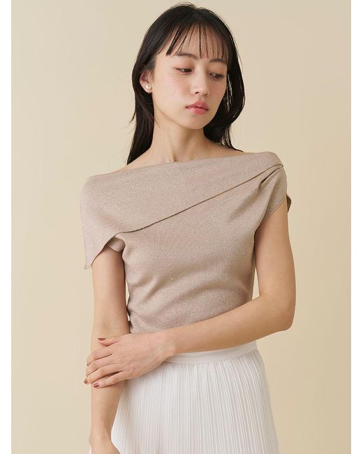 SNIDEL Black Asymmetrical Knit Pullover