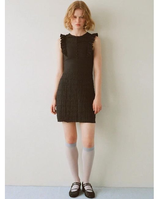 SNIDEL Black Strap Ballet Shoes