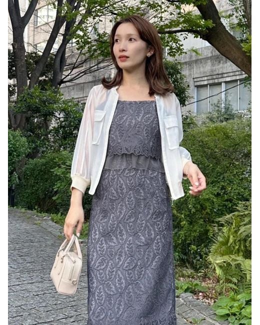 SNIDEL White Sheer Blouson Jacket