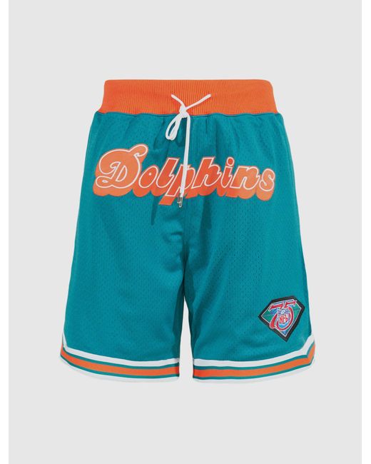Just Don Miami Dolphin Shorts in Blue for Men Lyst