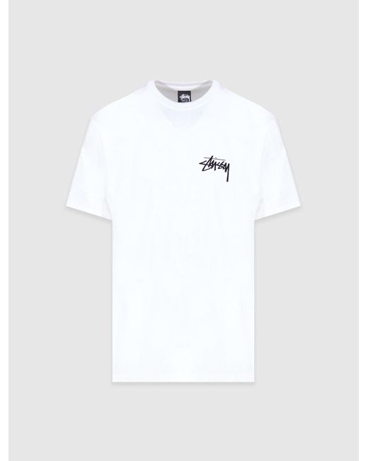 Stussy Short Sleeve Galaxy Tee in White for Men | Lyst