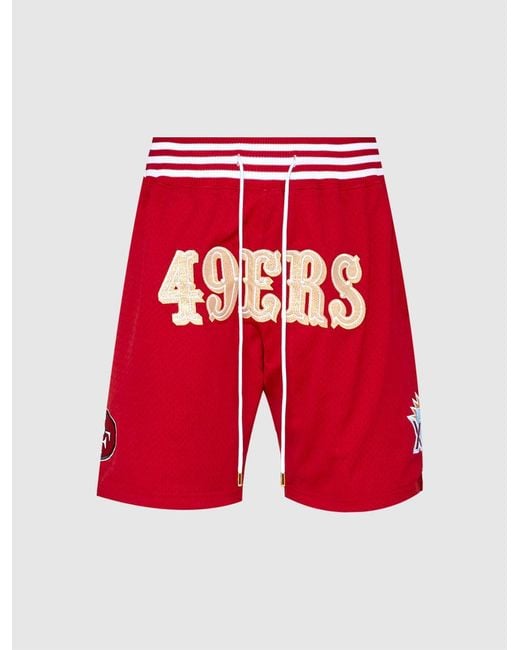 Mitchell & Ness San Francisco 49ers Short in Red for Men