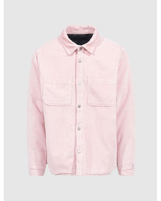 Stussy Corduroy Quilted Overshirt in Pink for Men | Lyst