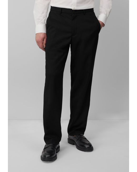 S.oliver S.O NOW: Anzughose aus Stretch-Material mit Wide Leg in White für Herren
