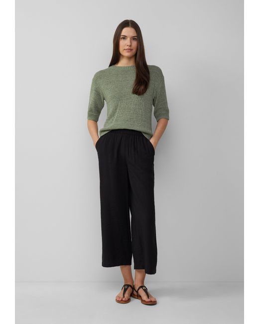 S.oliver Black Strukturierte Culotte mit Elastikbund und Eingrifftaschen