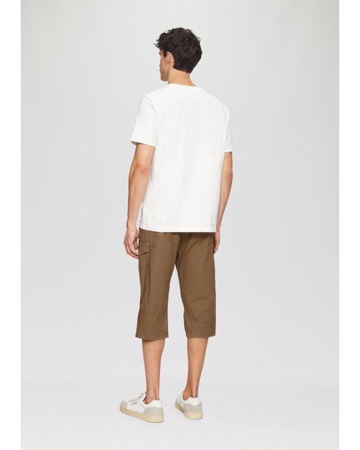 S.oliver File: Strukturierte Bermuda im Relaxed Fit in 3/4-Länge in White für Herren