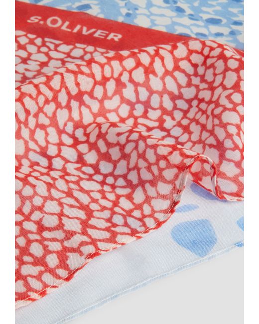S.oliver Blue Snood mit All-over-Print