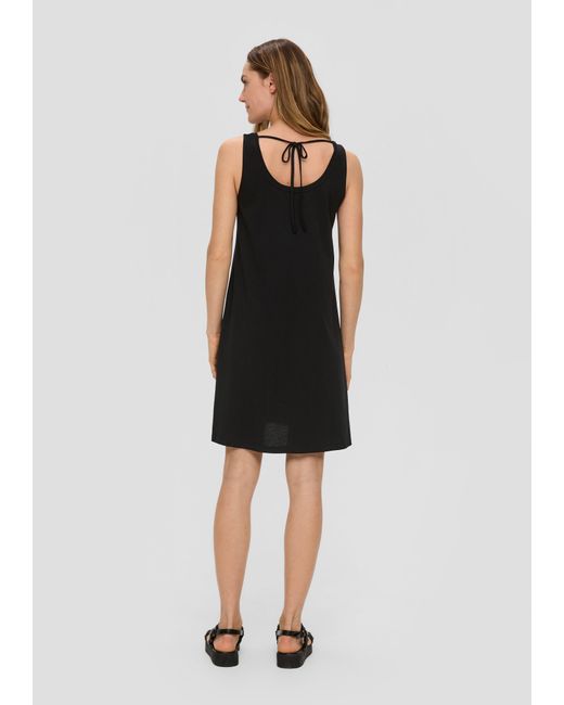 S.oliver Black Relaxed-Fit-Kleid mit Bindeband am Rücken