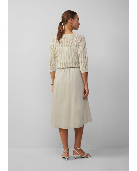 S.oliver Natural Semitransparenter Pullover aus Ajourstrick mit Pailletten